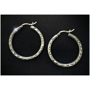 Silver Hoop Earrings